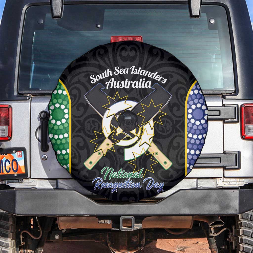 Personalised South Sea Islanders National Recognition Day Spare Tire Cover Australia Aboriginal Vanuatu Pig Tusk