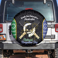 Personalised South Sea Islanders National Recognition Day Spare Tire Cover Australia Aboriginal Vanuatu Pig Tusk