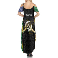 Personalised South Sea Islanders National Recognition Day Summer Maxi Dress Australia Aboriginal Vanuatu Pig Tusk