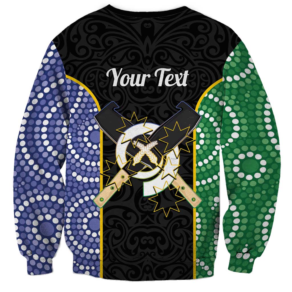 Personalised South Sea Islanders National Recognition Day Sweatshirt Australia Aboriginal Vanuatu Pig Tusk LT14 - Polynesian Pride