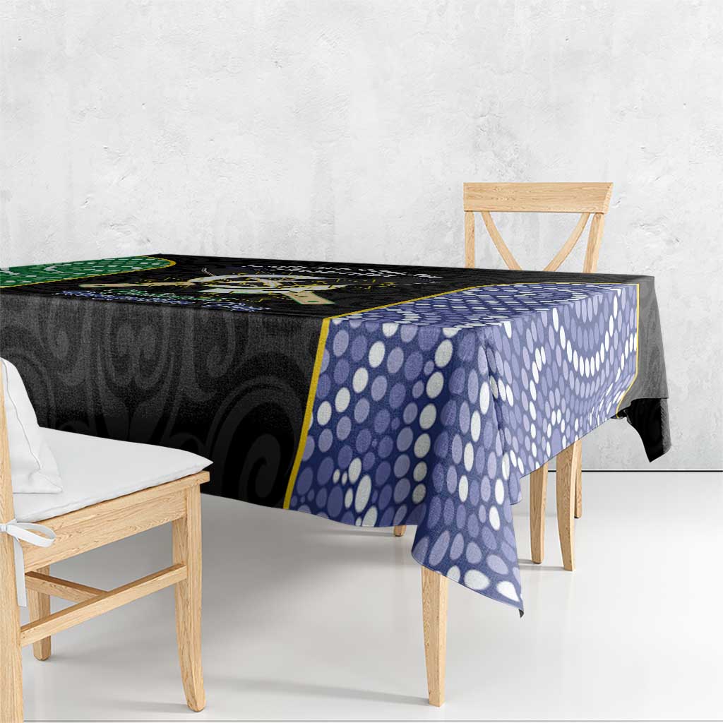 South Sea Islanders National Recognition Day Tablecloth Australia Aboriginal Vanuatu Pig Tusk LT14 - Polynesian Pride