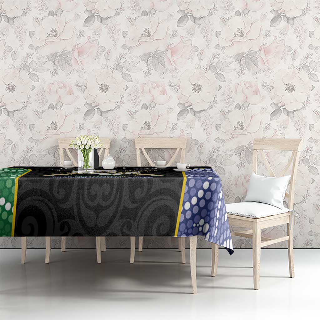 South Sea Islanders National Recognition Day Tablecloth Australia Aboriginal Vanuatu Pig Tusk LT14 - Polynesian Pride