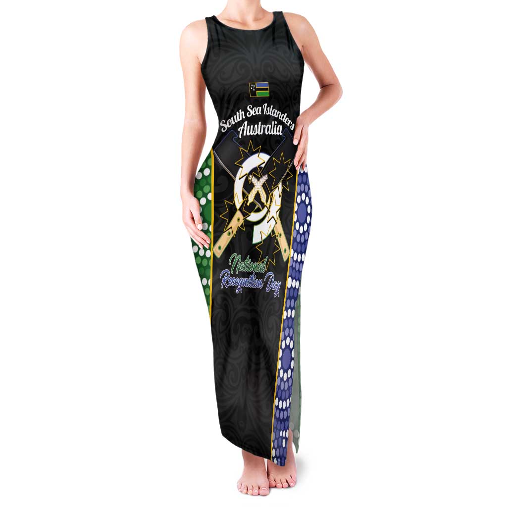 Personalised South Sea Islanders National Recognition Day Tank Maxi Dress Australia Aboriginal Vanuatu Pig Tusk