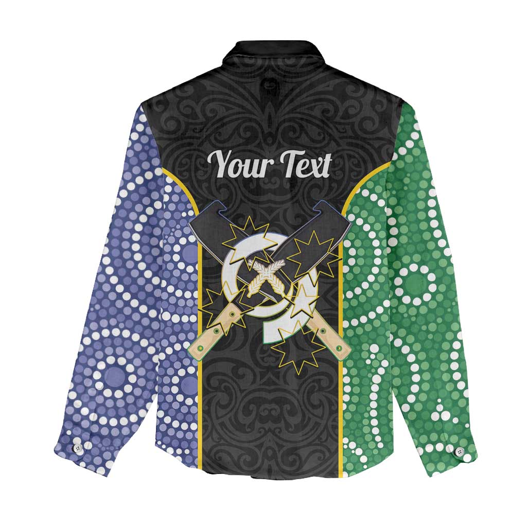 Personalised South Sea Islanders National Recognition Day Women Casual Shirt Australia Aboriginal Vanuatu Pig Tusk