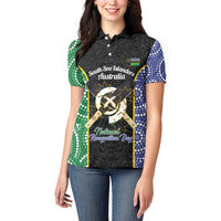 Personalised South Sea Islanders National Recognition Day Women Polo Shirt Australia Aboriginal Vanuatu Pig Tusk