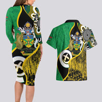 Australian South Sea Islanders National Recognition Day Couples Matching Long Sleeve Bodycon Dress and Hawaiian Shirt Solomon Islands And Vanuatu Culture