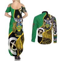 Australian South Sea Islanders National Recognition Day Couples Matching Summer Maxi Dress and Long Sleeve Button Shirt Solomon Islands And Vanuatu Culture