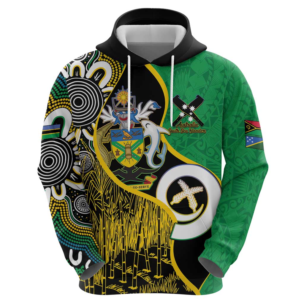 Australian South Sea Islanders National Recognition Day Zip Hoodie Solomon Islands And Vanuatu Culture