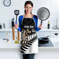 Personalised New Zealand Darts Apron Silver Fern Aotearoa Maori Pattern - Polynesian Pride
