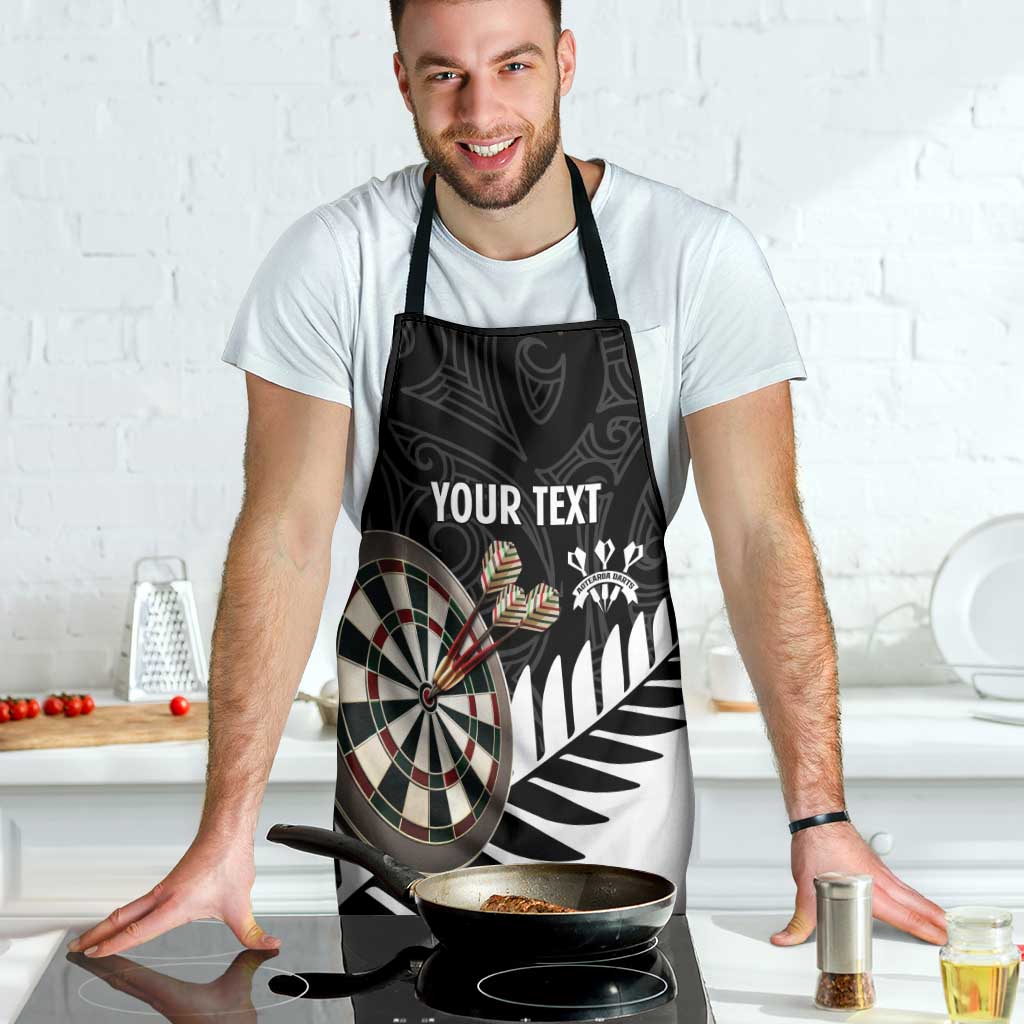 Personalised New Zealand Darts Apron Silver Fern Aotearoa Maori Pattern - Polynesian Pride