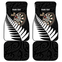 Personalised New Zealand Darts Car Mats Silver Fern Aotearoa Maori Pattern LT14 - Polynesian Pride