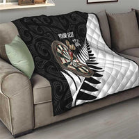 Personalised New Zealand Darts Quilt Silver Fern Aotearoa Maori Pattern - Polynesian Pride