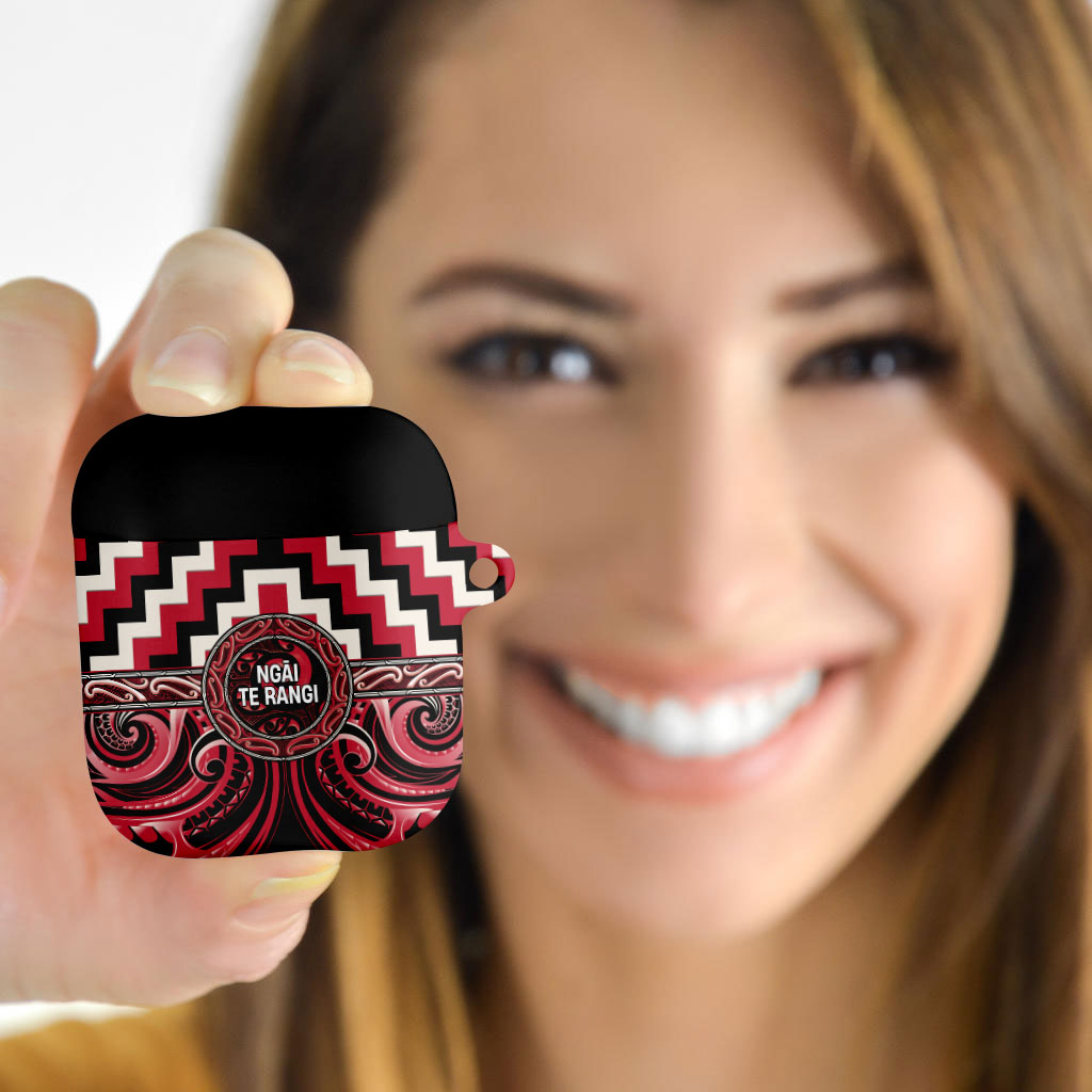 Aotearoa Ngai Te Rangi AirPods Case Maori Iwi Poutama Puhoro Tattoo LT14 - Polynesian Pride