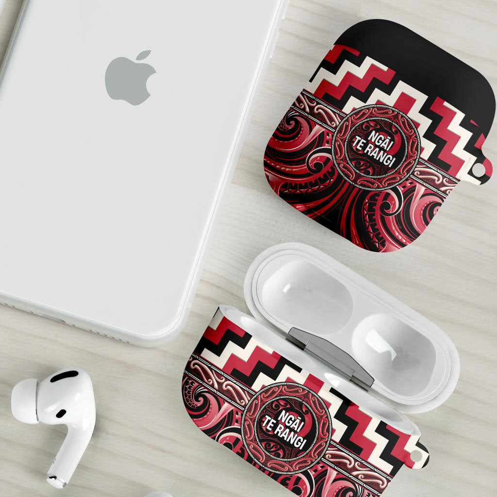 Aotearoa Ngai Te Rangi AirPods Case Maori Iwi Poutama Puhoro Tattoo LT14 - Polynesian Pride