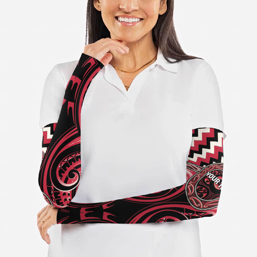 Aotearoa Ngai Te Rangi Personalised Arm Sleeves Maori Iwi Poutama Puhoro Tattoo LT14 - Polynesian Pride