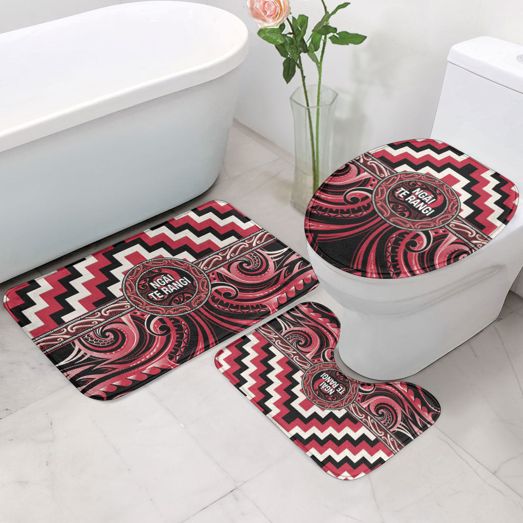 Aotearoa Ngai Te Rangi Bathroom Set Maori Iwi Poutama Puhoro Tattoo LT14 - Polynesian Pride
