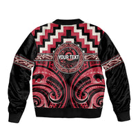 Aotearoa Ngai Te Rangi Personalised Bomber Jacket Maori Iwi Poutama Puhoro Tattoo LT14 - Polynesian Pride