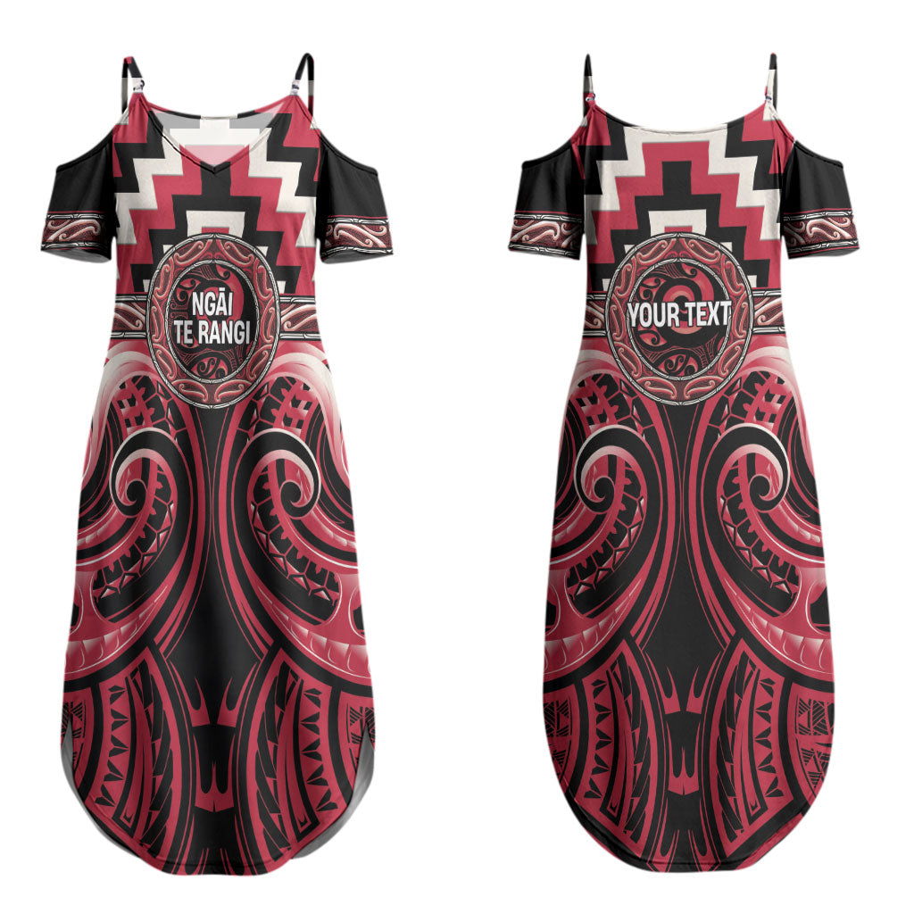 Aotearoa Ngai Te Rangi Personalised Couples Matching Summer Maxi Dress and Hawaiian Shirt Maori Iwi Poutama Puhoro Tattoo LT14 - Polynesian Pride