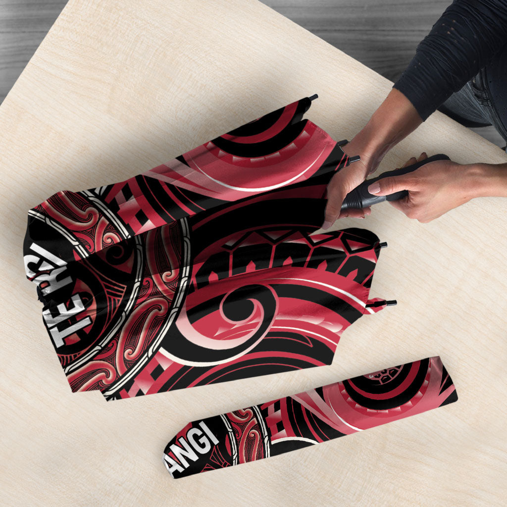 Aotearoa Ngai Te Rangi Umbrella Maori Iwi Poutama Puhoro Tattoo LT14 - Polynesian Pride