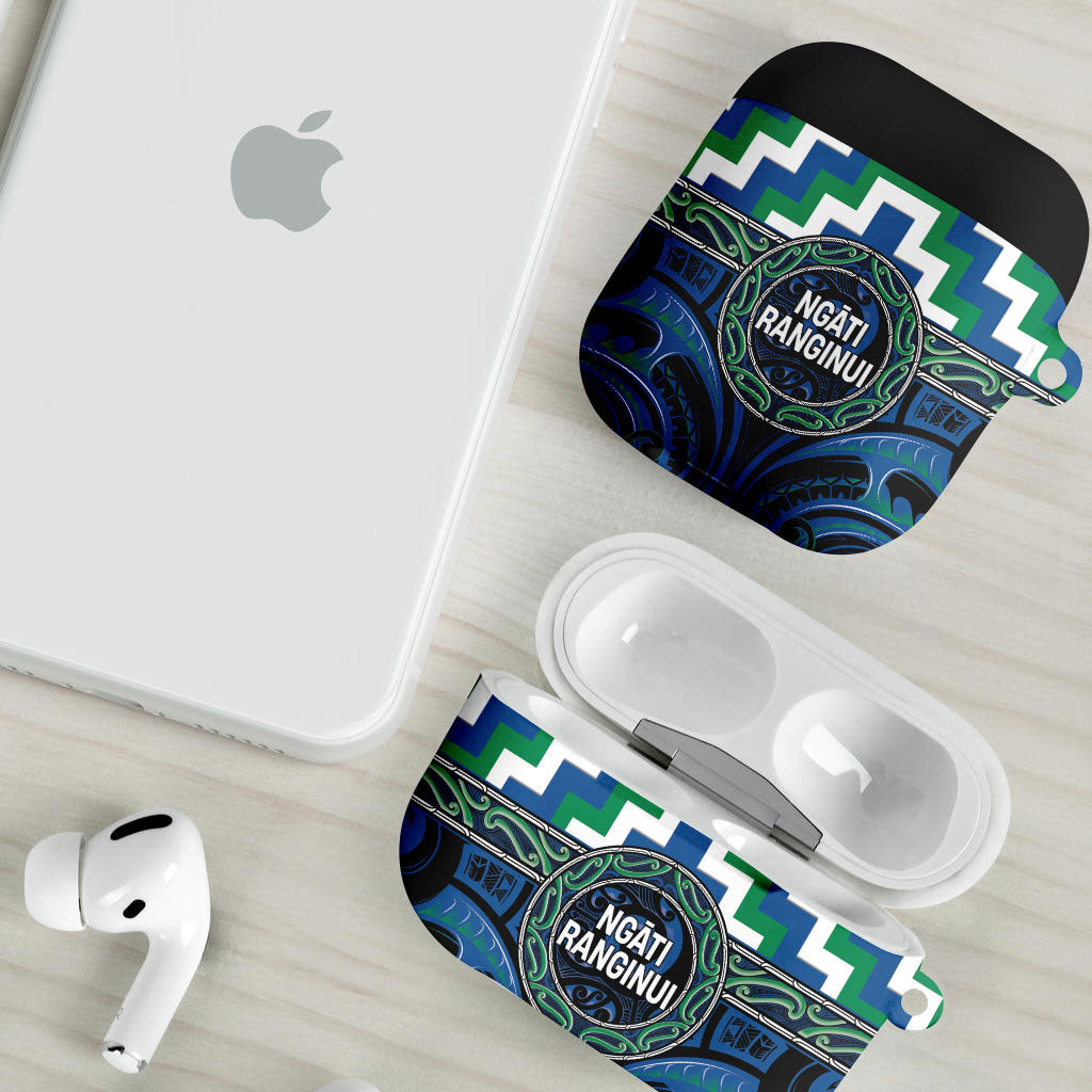 Aotearoa Ngati Ranginui AirPods Case Maori Iwi Poutama Puhoro Tattoo LT14 - Polynesian Pride