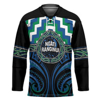 Aotearoa Ngati Ranginui Personalised Hockey Jersey Maori Iwi Poutama Puhoro Tattoo LT14 Unisex Green - Polynesian Pride