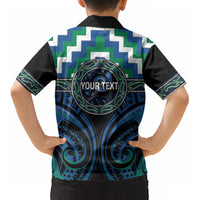 Aotearoa Ngati Ranginui Personalised Kid Hawaiian Shirt Maori Iwi Poutama Puhoro Tattoo LT14 - Polynesian Pride