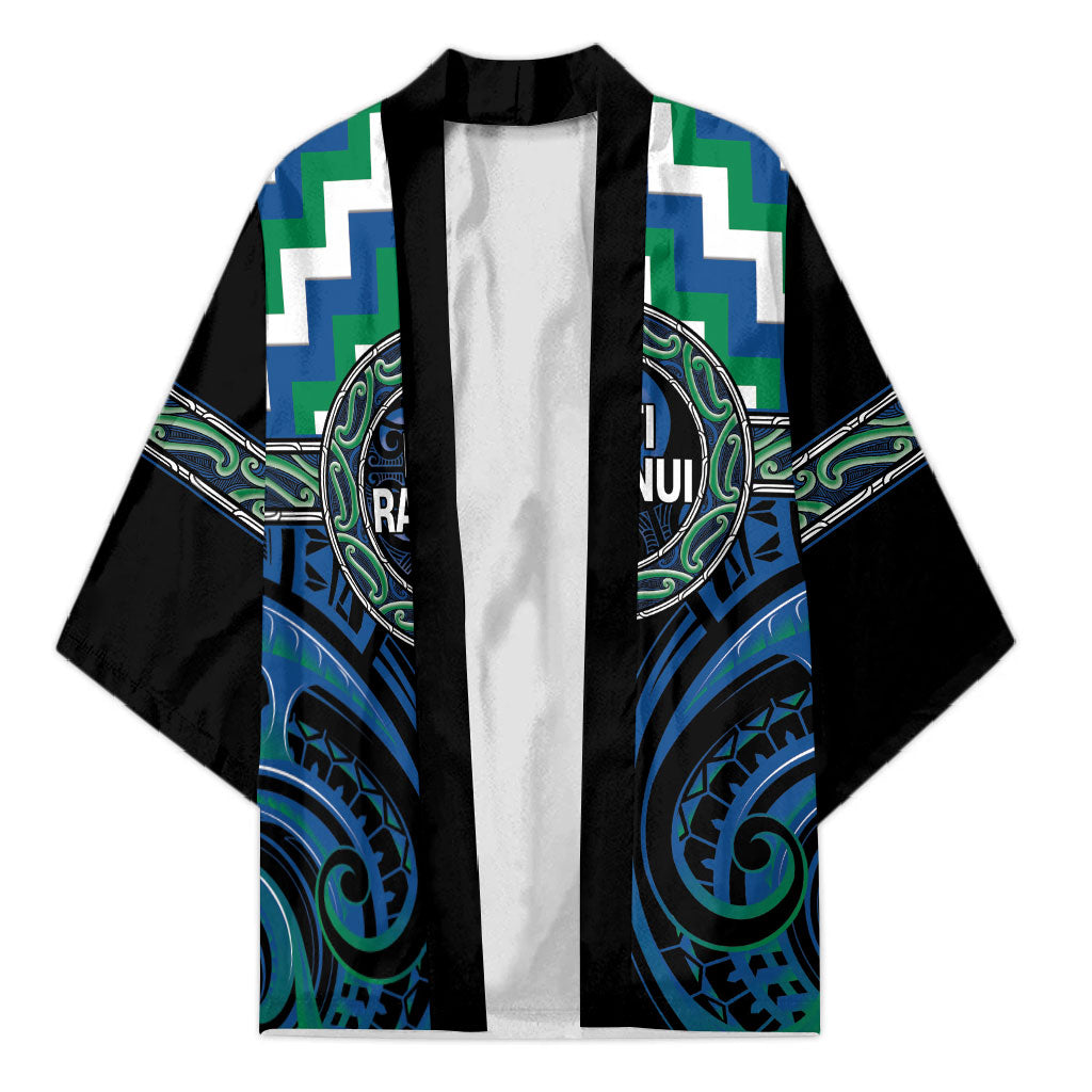 Aotearoa Ngati Ranginui Personalised Kimono Maori Iwi Poutama Puhoro Tattoo LT14 Unisex Green - Polynesian Pride