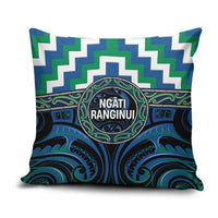 Aotearoa Ngati Ranginui Pillow Cover Maori Iwi Poutama Puhoro Tattoo LT14 Green - Polynesian Pride