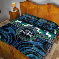 Aotearoa Ngati Ranginui Quilt Bed Set Maori Iwi Poutama Puhoro Tattoo LT14 - Polynesian Pride
