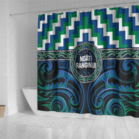 Aotearoa Ngati Ranginui Shower Curtain Maori Iwi Poutama Puhoro Tattoo LT14 - Polynesian Pride