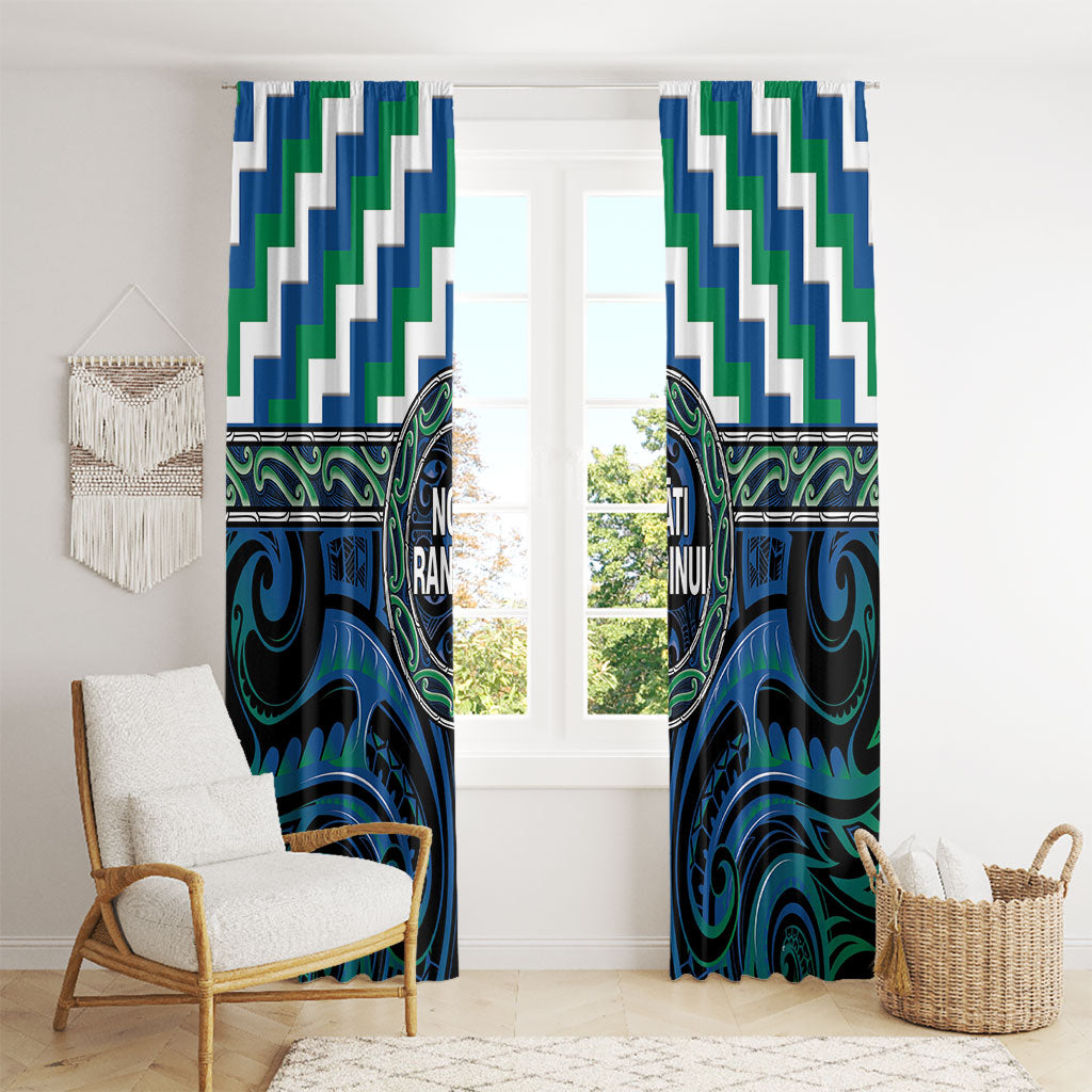 Aotearoa Ngati Ranginui Window Curtain Maori Iwi Poutama Puhoro Tattoo LT14 - Polynesian Pride