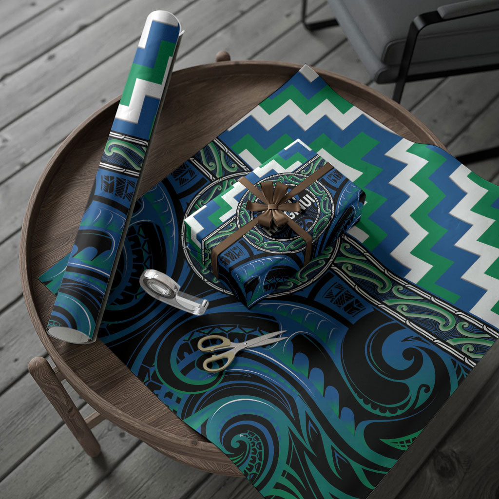 Aotearoa Ngati Ranginui Wrapping Paper Maori Iwi Poutama Puhoro Tattoo LT14 - Polynesian Pride