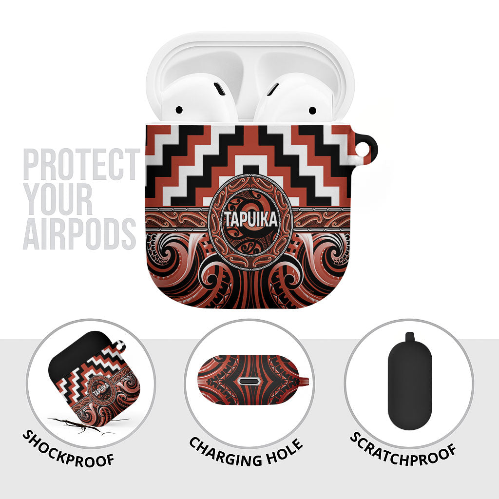 Aotearoa Tapuika AirPods Case Maori Iwi Poutama Puhoro Tattoo LT14 - Polynesian Pride