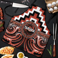 Aotearoa Tapuika Apron Maori Iwi Poutama Puhoro Tattoo LT14 Red - Polynesian Pride