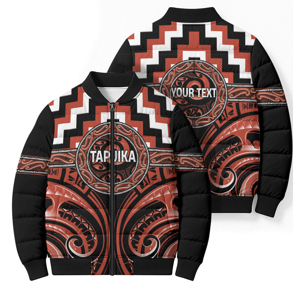 Aotearoa Tapuika Personalised Bomber Puffer Jacket Maori Iwi Poutama Puhoro Tattoo LT14 - Polynesian Pride