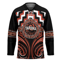 Aotearoa Tapuika Personalised Hockey Jersey Maori Iwi Poutama Puhoro Tattoo LT14 Unisex Red - Polynesian Pride