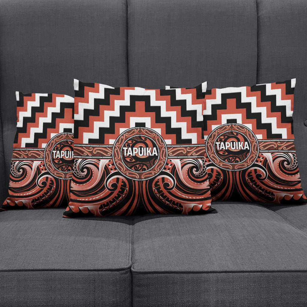 Aotearoa Tapuika Pillow Cover Maori Iwi Poutama Puhoro Tattoo LT14 - Polynesian Pride