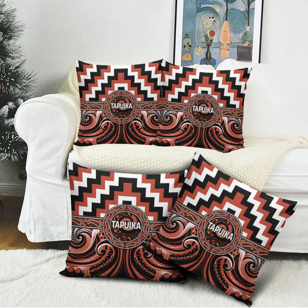 Aotearoa Tapuika Pillow Cover Maori Iwi Poutama Puhoro Tattoo LT14 - Polynesian Pride