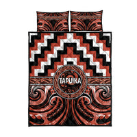 Aotearoa Tapuika Quilt Bed Set Maori Iwi Poutama Puhoro Tattoo LT14 - Polynesian Pride