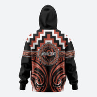 Aotearoa Tapuika Personalised Zip Hoodie Maori Iwi Poutama Puhoro Tattoo LT14 - Polynesian Pride