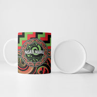 Aotearoa Ngati Maru Personalised Ceramic Mug Maori Iwi Poutama Puhoro Tattoo LT14 - Polynesian Pride