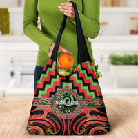 Aotearoa Ngati Maru Grocery Bag Maori Iwi Poutama Puhoro Tattoo LT14 - Polynesian Pride
