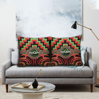 Aotearoa Ngati Maru Pillow Cover Maori Iwi Poutama Puhoro Tattoo LT14 - Polynesian Pride