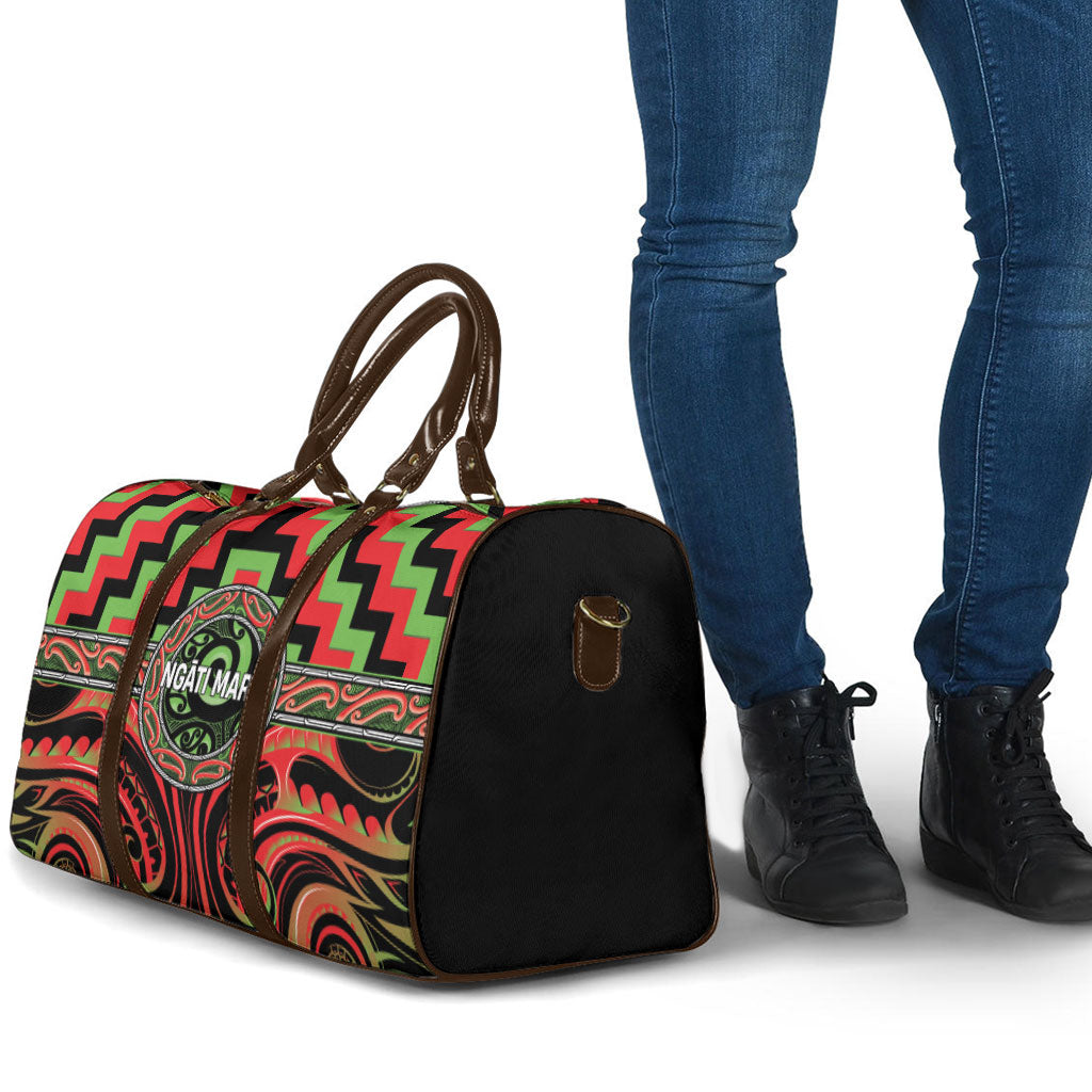 Aotearoa Ngati Maru Travel Bag Maori Iwi Poutama Puhoro Tattoo LT14 - Polynesian Pride