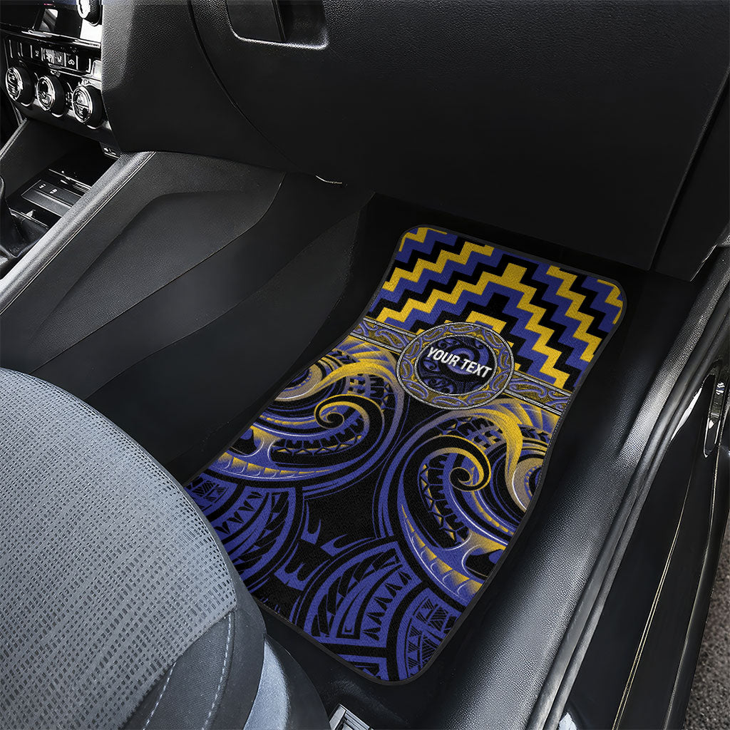 Aotearoa Ngati Raukawa Personalised Car Mats Maori Iwi Poutama Puhoro Tattoo LT14 - Polynesian Pride