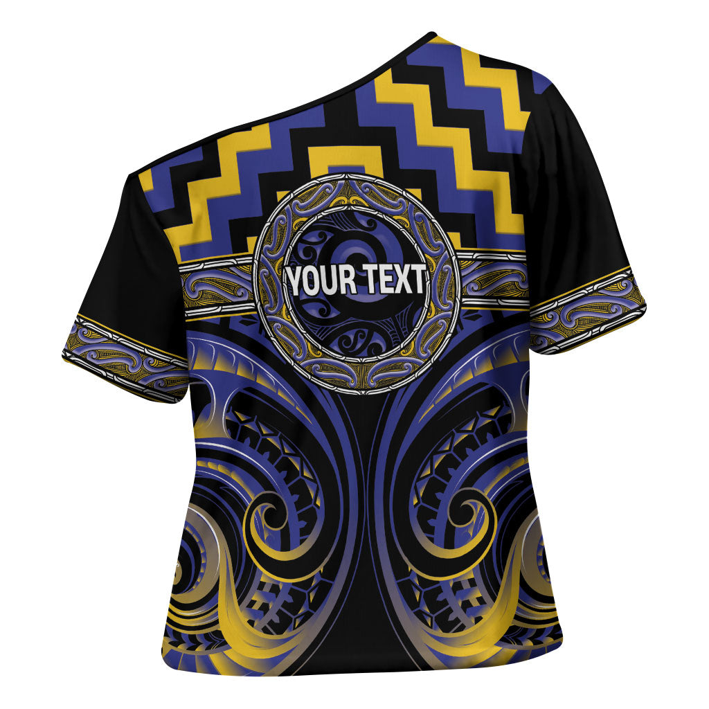 Aotearoa Ngati Raukawa Personalised Cross Shoulder Shirt Maori Iwi Poutama Puhoro Tattoo LT14 - Polynesian Pride