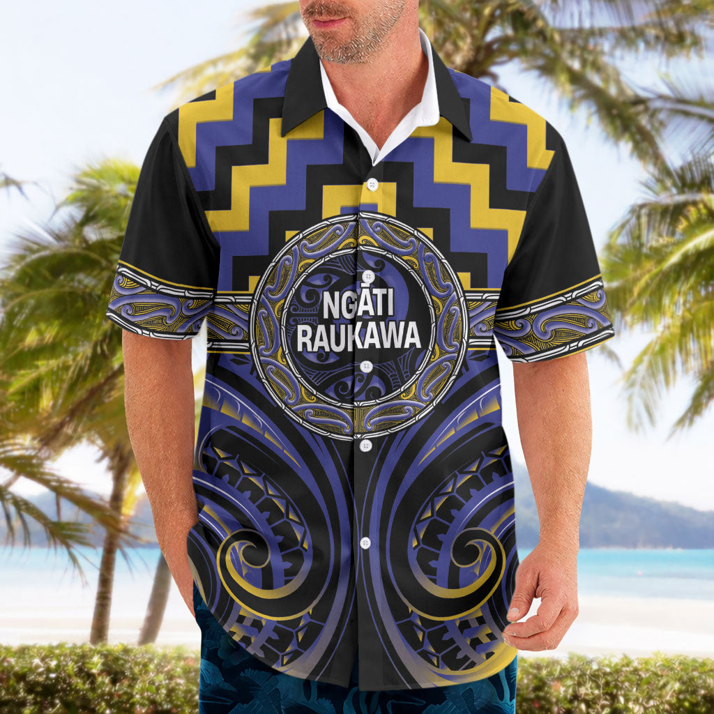 Aotearoa Ngati Raukawa Personalised Hawaiian Shirt Maori Iwi Poutama Puhoro Tattoo LT14 - Polynesian Pride
