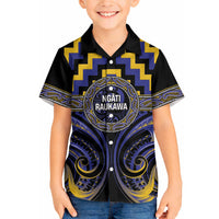 Aotearoa Ngati Raukawa Personalised Hawaiian Shirt Maori Iwi Poutama Puhoro Tattoo LT14 - Polynesian Pride