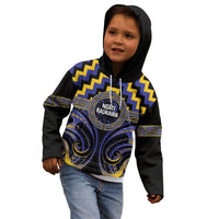 Aotearoa Ngati Raukawa Personalised Kid Hoodie Maori Iwi Poutama Puhoro Tattoo LT14 - Polynesian Pride