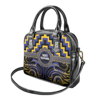 Aotearoa Ngati Raukawa Shoulder Handbag Maori Iwi Poutama Puhoro Tattoo LT14 - Polynesian Pride